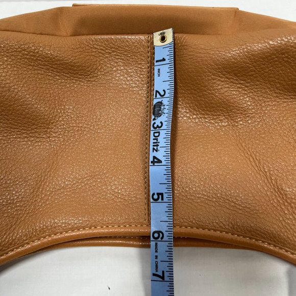 The Sak mini shoulder bag beige pebbled leather small hand bag zip closure - Picture 16 of 16